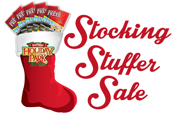 Six Flags Holiday in the Park stocking stuffer sale